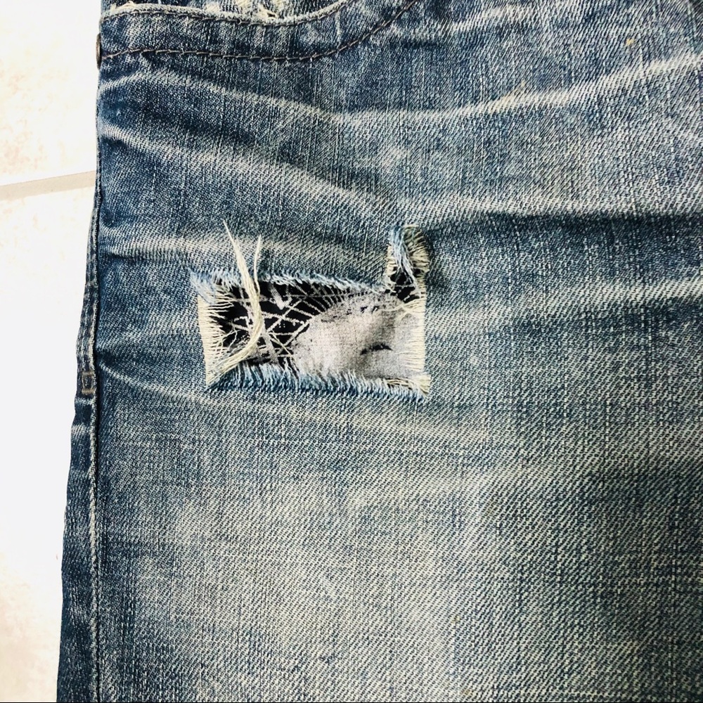 Affliction Relaxed Bootcut Ripped Jeans - Picture 6 of 10